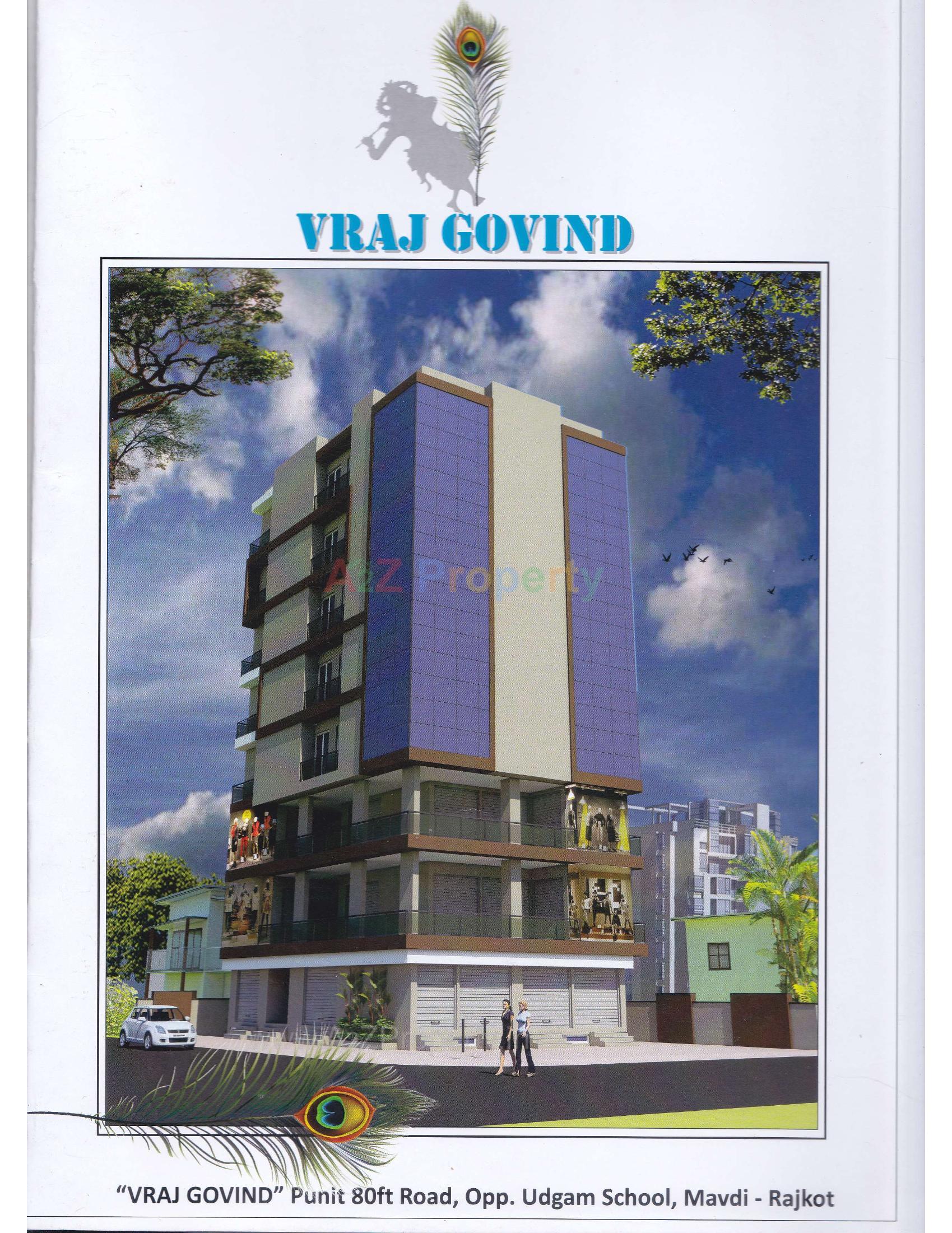 3D Elevation of real estate project Vraj Govind located at Mavdi, Rajkot, Gujarat