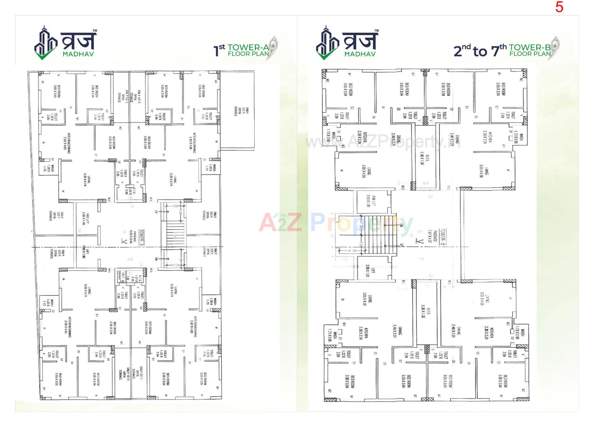 Layout of real estate project Vraj Madhav located at Mavdi, Rajkot, Gujarat