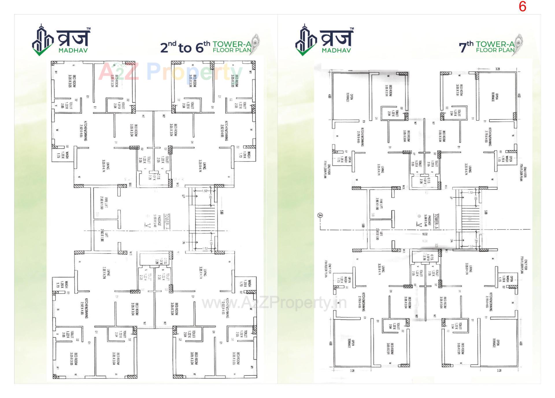 Layout of real estate project Vraj Madhav located at Mavdi, Rajkot, Gujarat