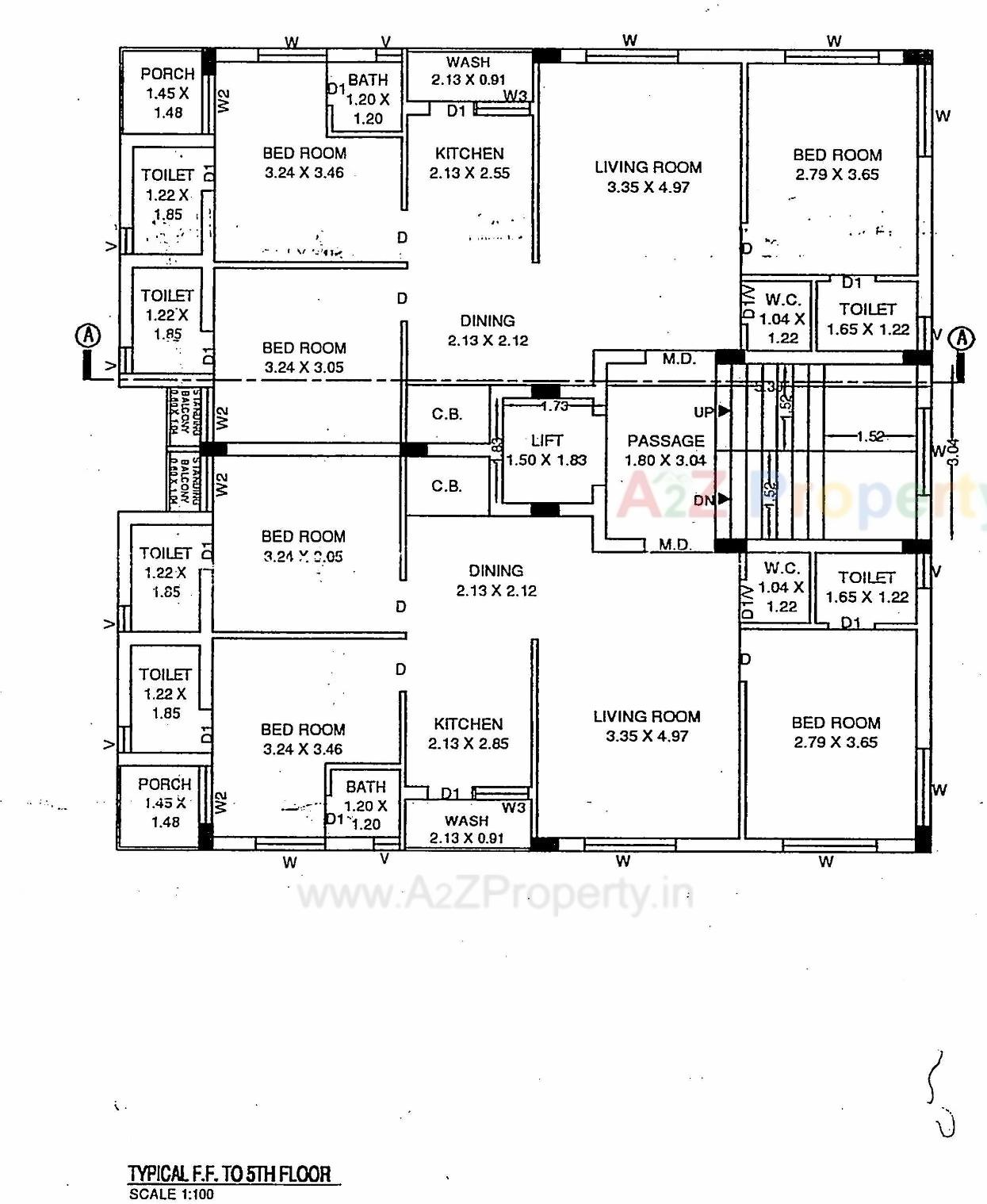 Layout of real estate project Vraj Palace located at Mavdi, Rajkot, Gujarat
