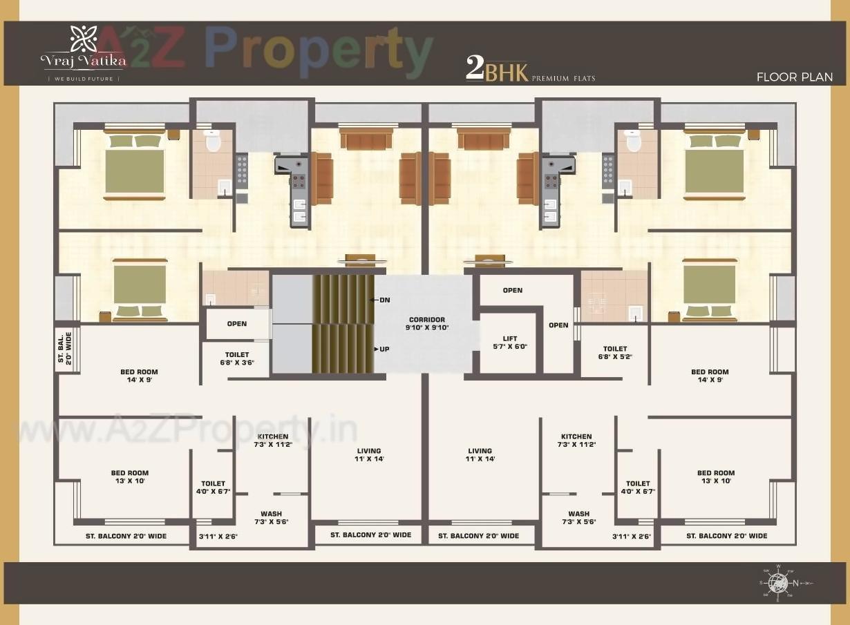 Layout of real estate project Vraj Vatika located at Mavdi, Rajkot, Gujarat