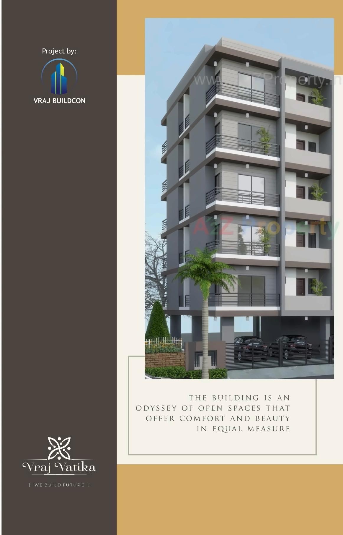 3D Elevation of real estate project Vraj Vatika located at Mavdi, Rajkot, Gujarat
