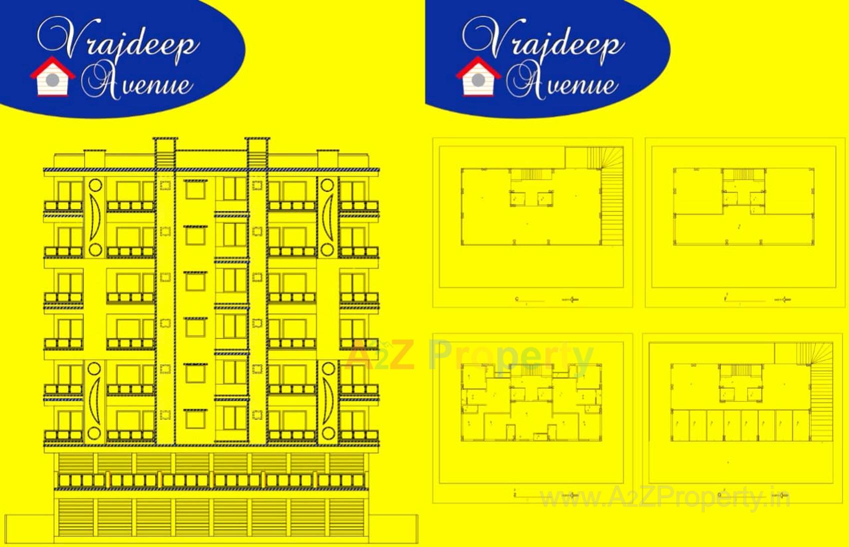 Layout of real estate project Vrajdeep Avenue located at Rajkot, Rajkot, Gujarat