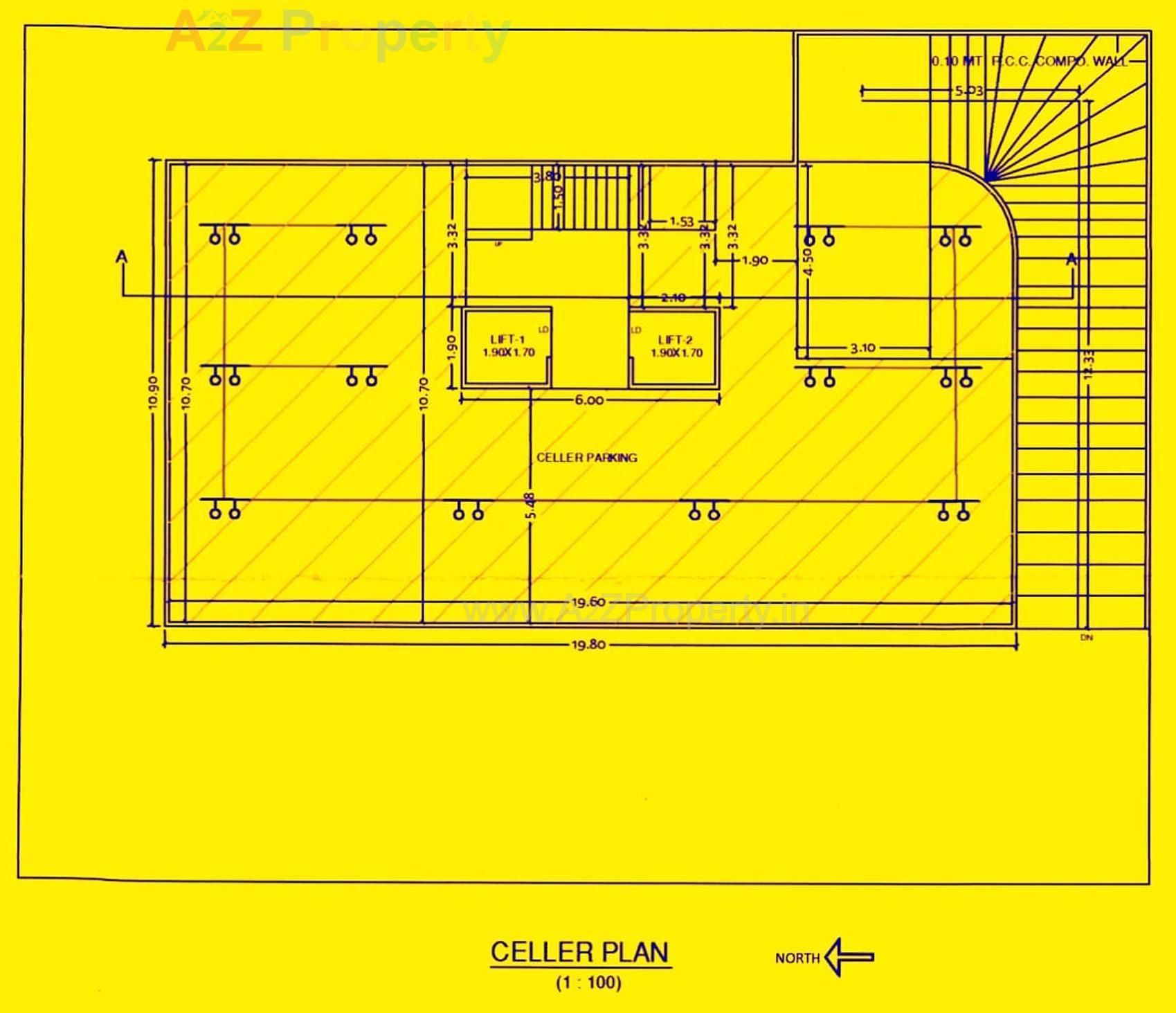 Layout of real estate project Vrajdeep Avenue located at Rajkot, Rajkot, Gujarat