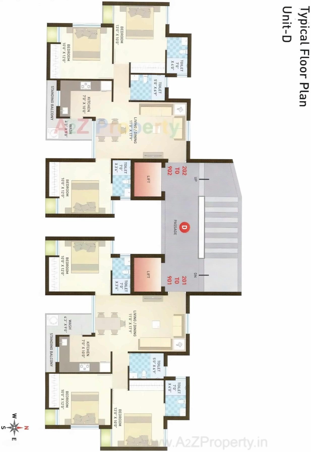 Layout of real estate project Vrindavan City located at Vavdi, Rajkot, Gujarat