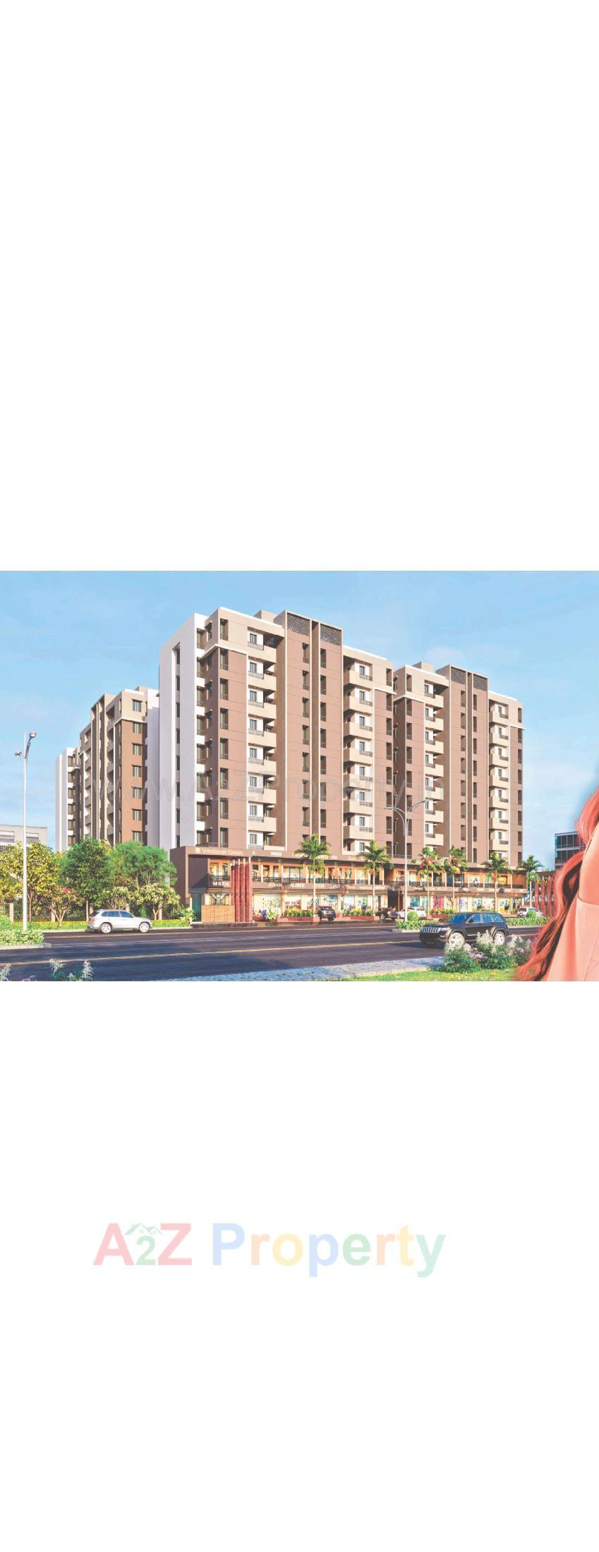 3D Elevation of real estate project Vrindavan Green located at Vavdi, Rajkot, Gujarat
