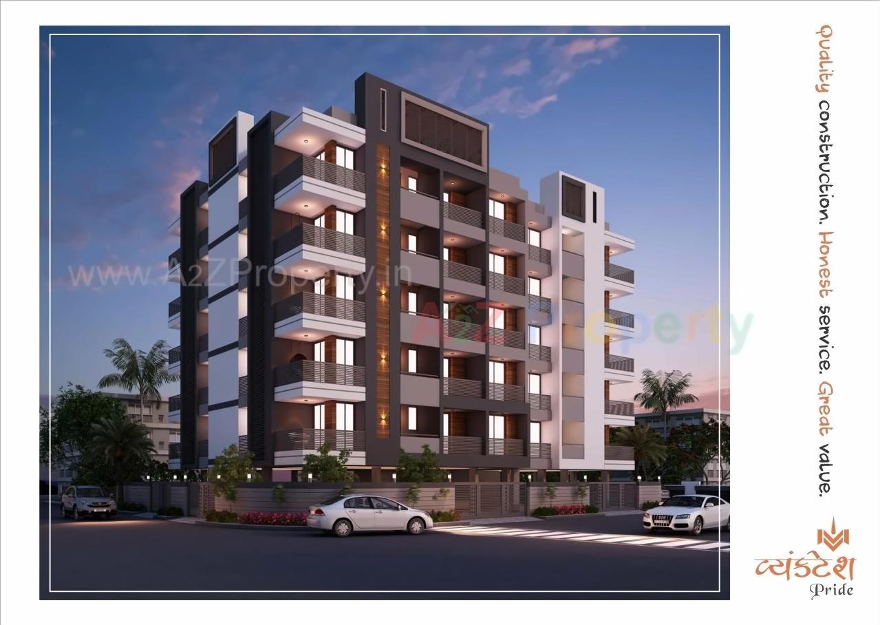 3D Elevation of real estate project Vyanktesh Pride located at Rajkot, Rajkot, Gujarat