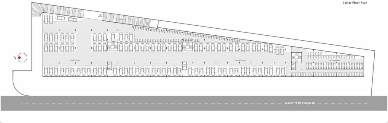 Layout of real estate project West Gate located at Raiya, Rajkot, Gujarat