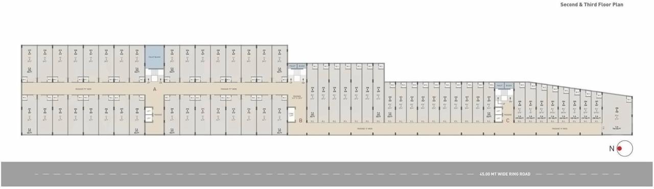 Layout of real estate project West Gate located at Raiya, Rajkot, Gujarat