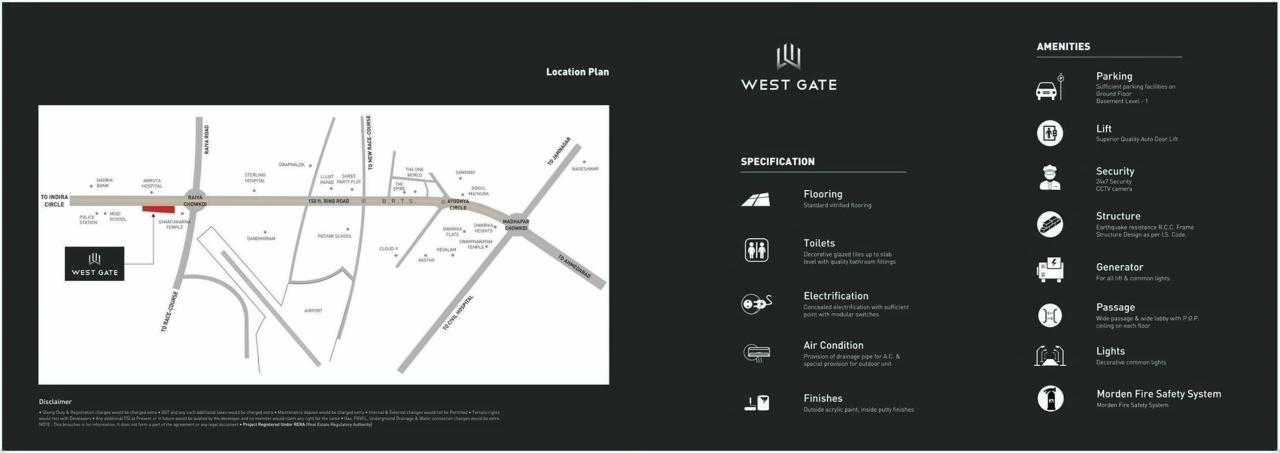  of real estate project West Gate located at Raiya, Rajkot, Gujarat