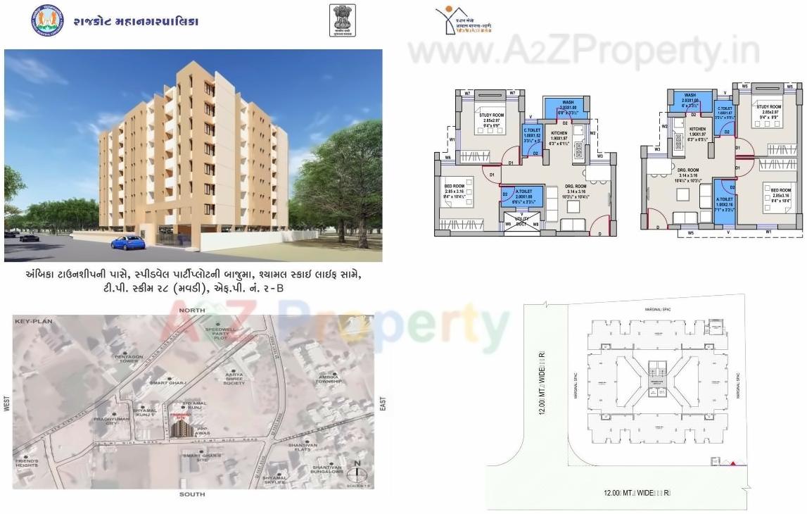 Layout of real estate project West Zone Package   3a located at Rajkot, Rajkot, Gujarat