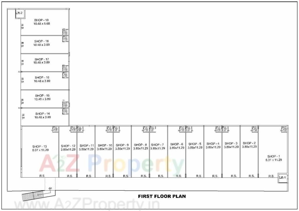 Layout of real estate project Windsor Gardens located at Mota-mava, Rajkot, Gujarat