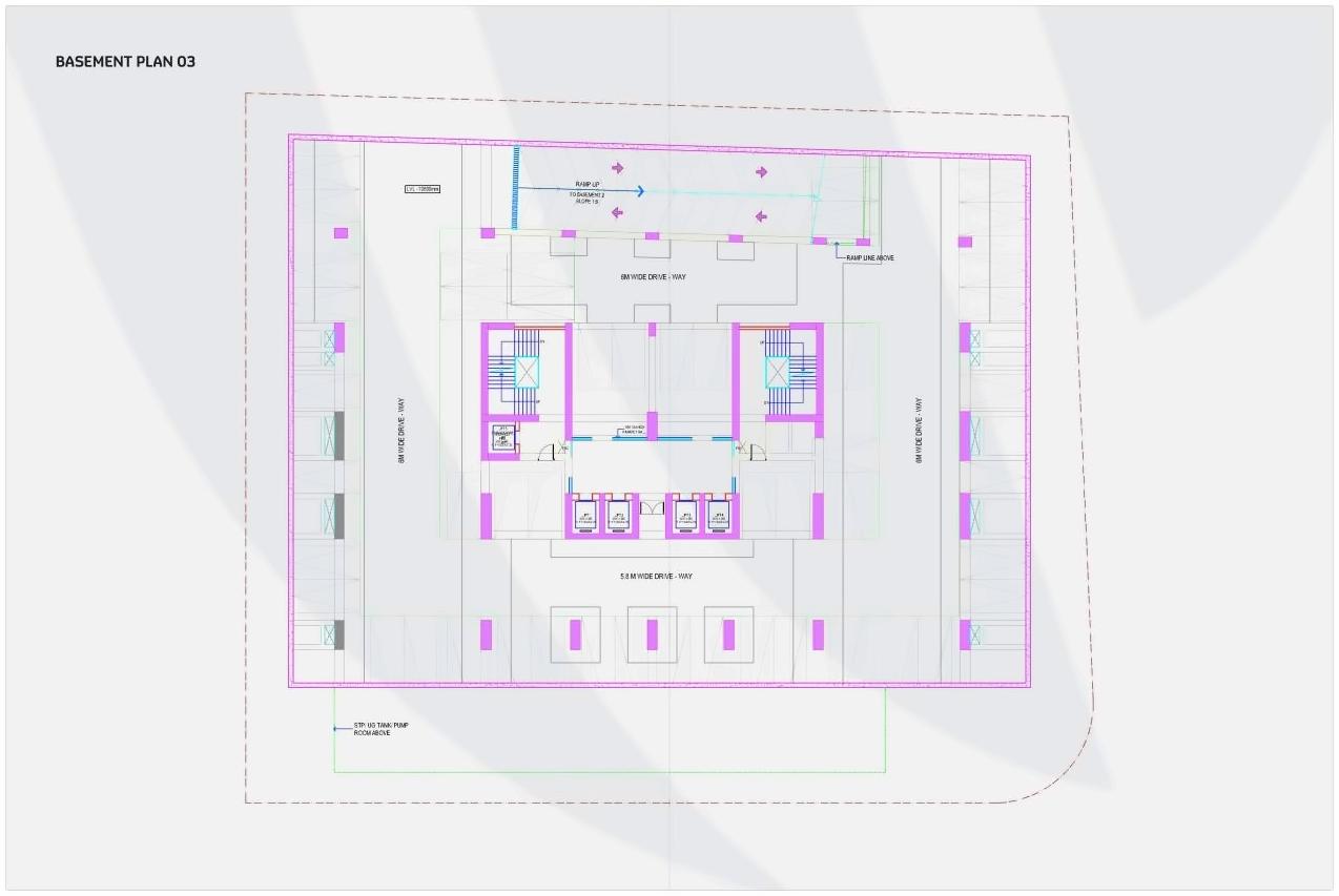Layout of real estate project Wings Business Bay located at Mavdi, Rajkot, Gujarat