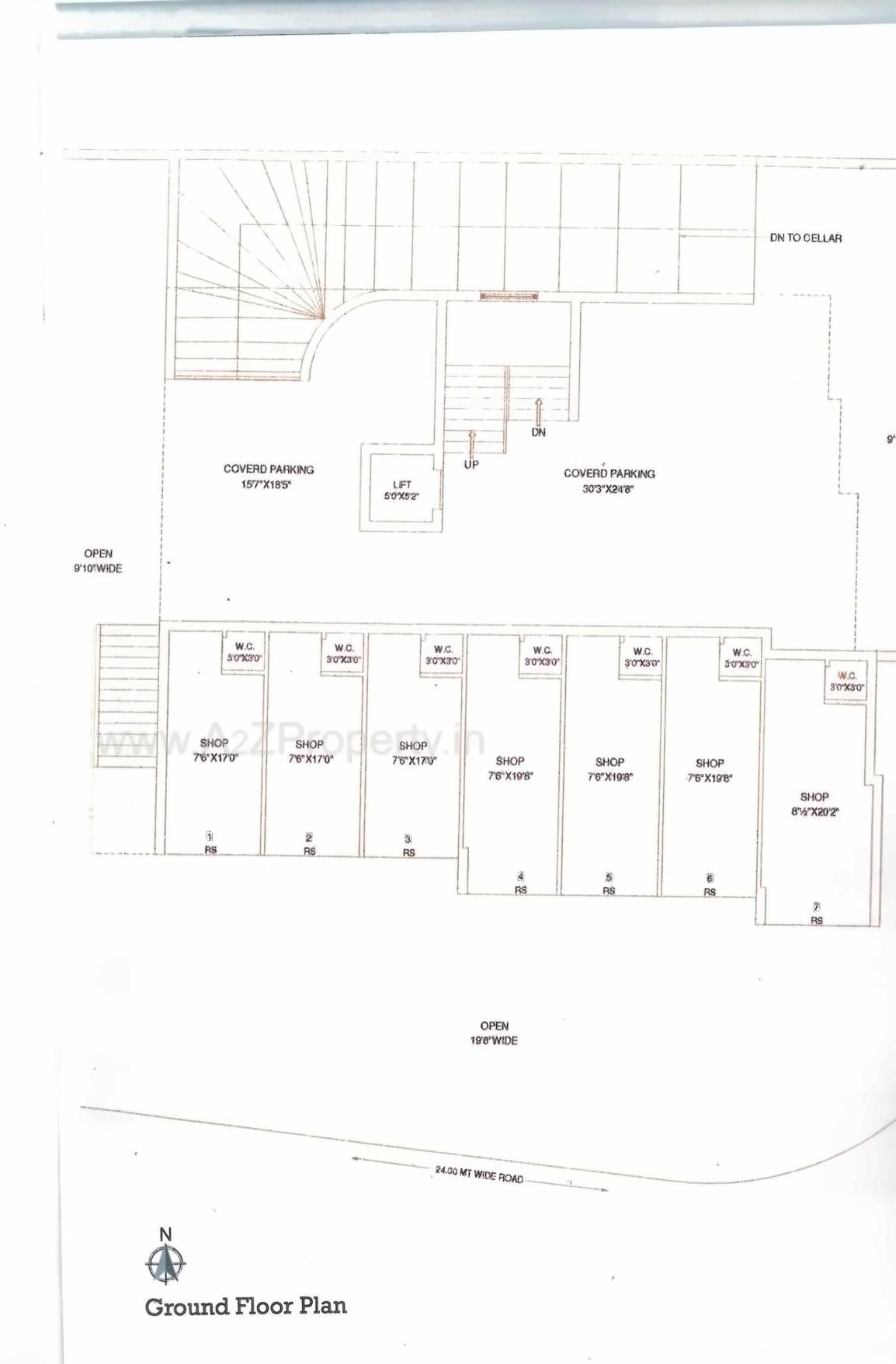 Layout of real estate project Yamuna Palace located at Mavdi, Rajkot, Gujarat