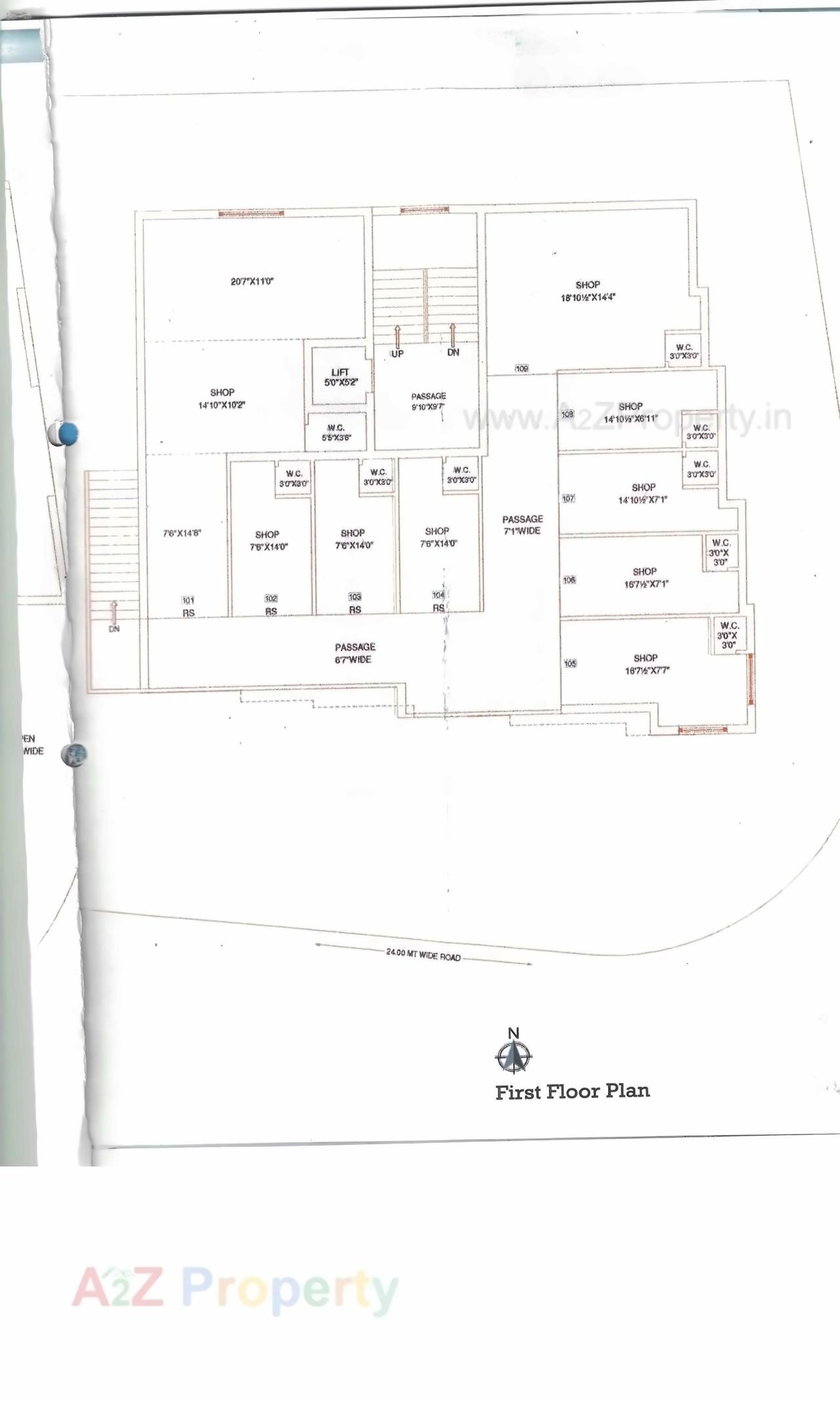 Layout of real estate project Yamuna Palace located at Mavdi, Rajkot, Gujarat