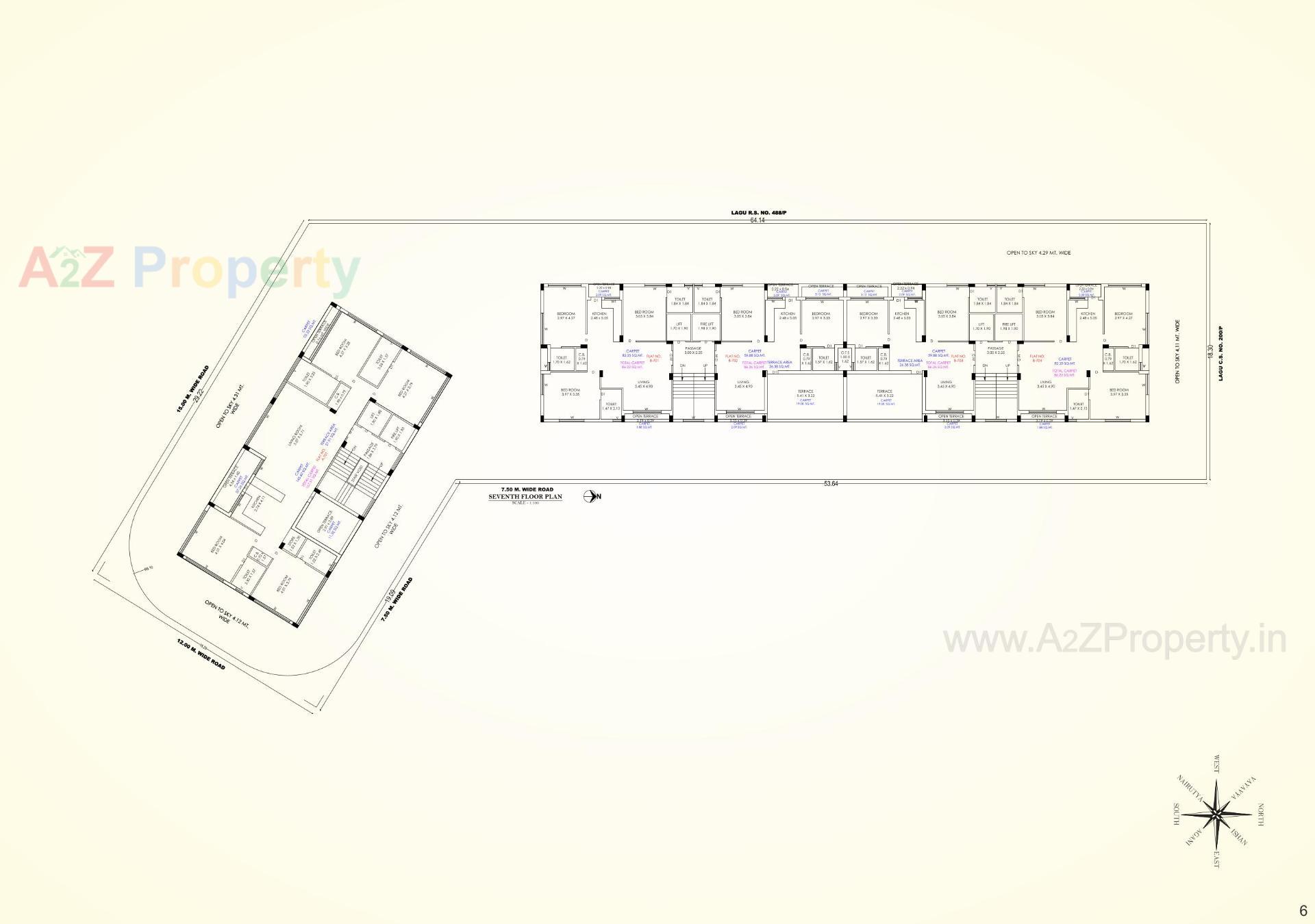 Layout of real estate project Zainy located at Rajkot, Rajkot, Gujarat