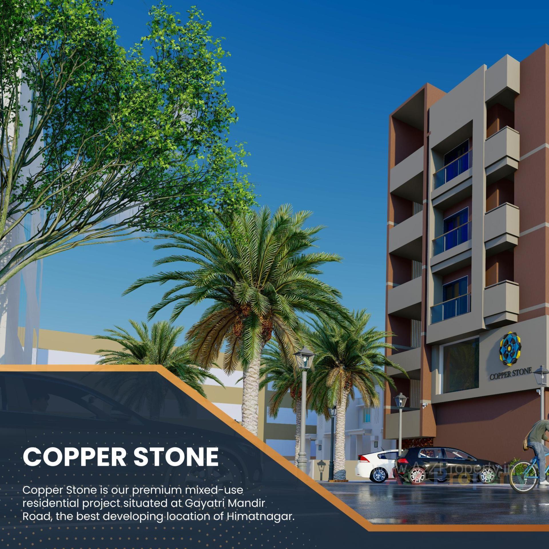 3D Elevation of real estate project Copper Plaza located at Himatnagar, Sabar Kantha, Gujarat