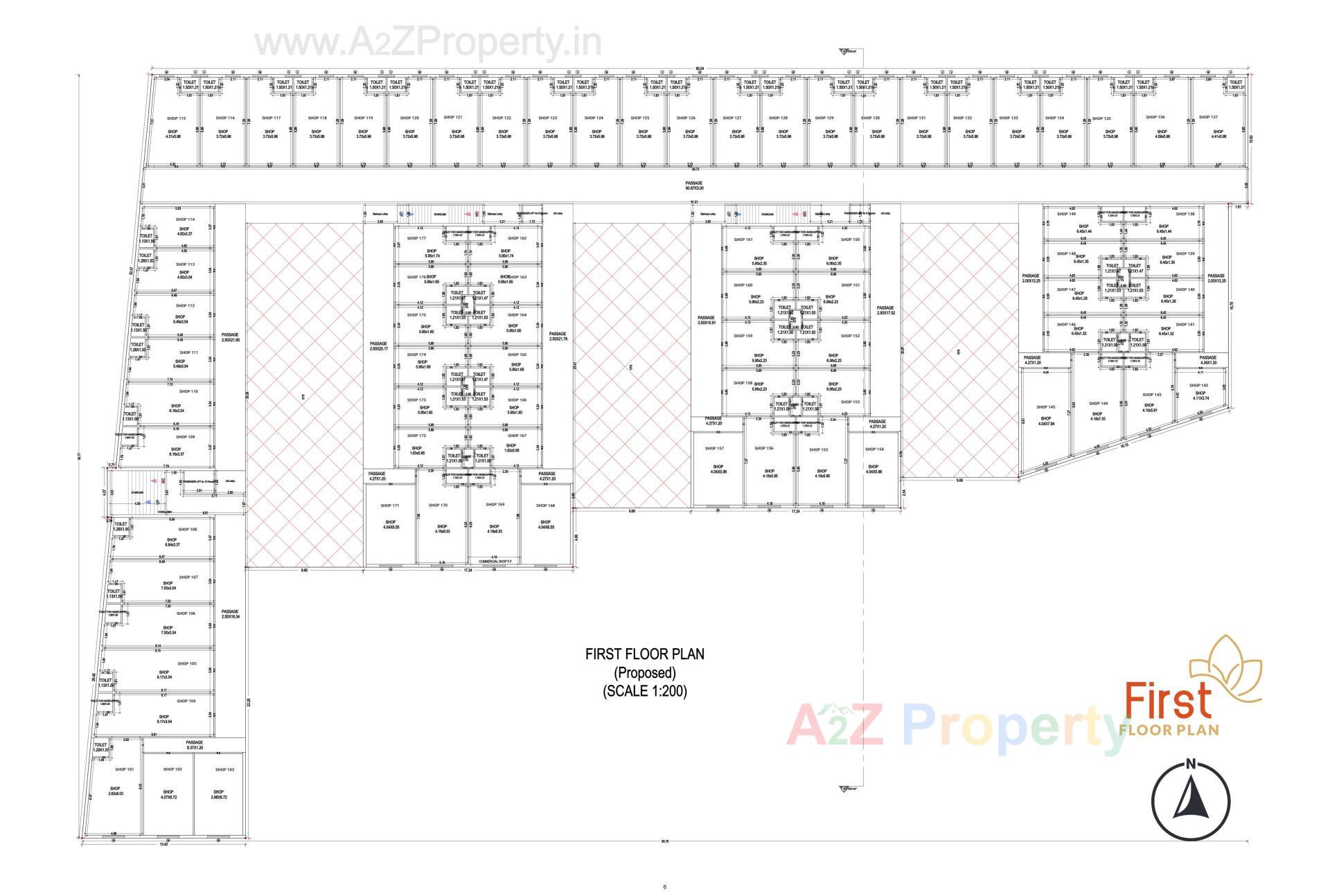Layout of real estate project Prantij Prime located at Prantij, Sabar Kantha, Gujarat