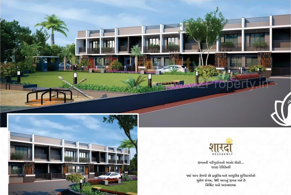 3D Elevation of real estate project Sharda Residency located at Sabar kantha, Sabar Kantha, Gujarat