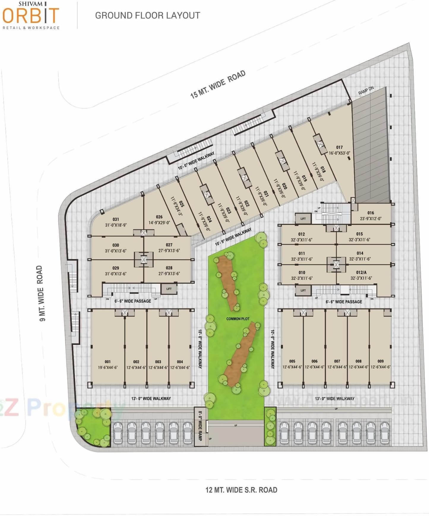 Layout of real estate project Shivam Orbit located at Sabar kantha, Sabar Kantha, Gujarat