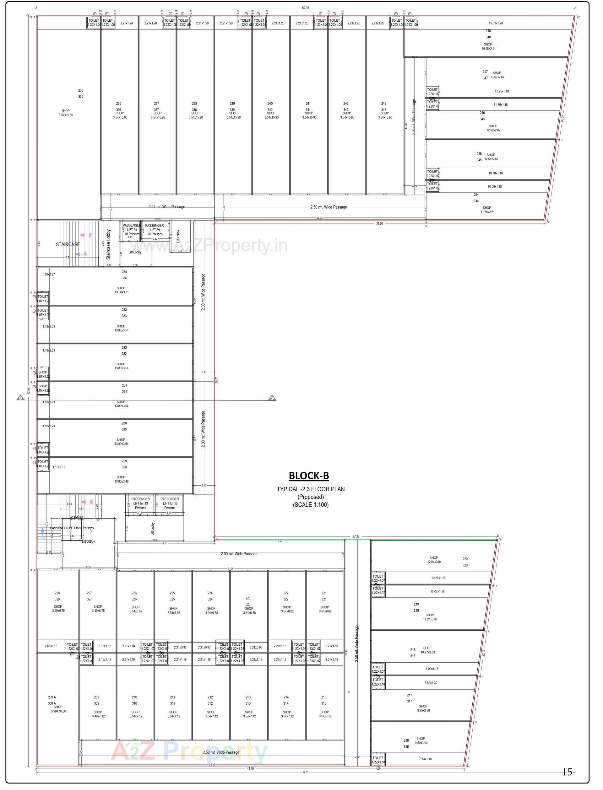 Layout of real estate project Vee Atharv Impression located at Motipura, Sabar Kantha, Gujarat