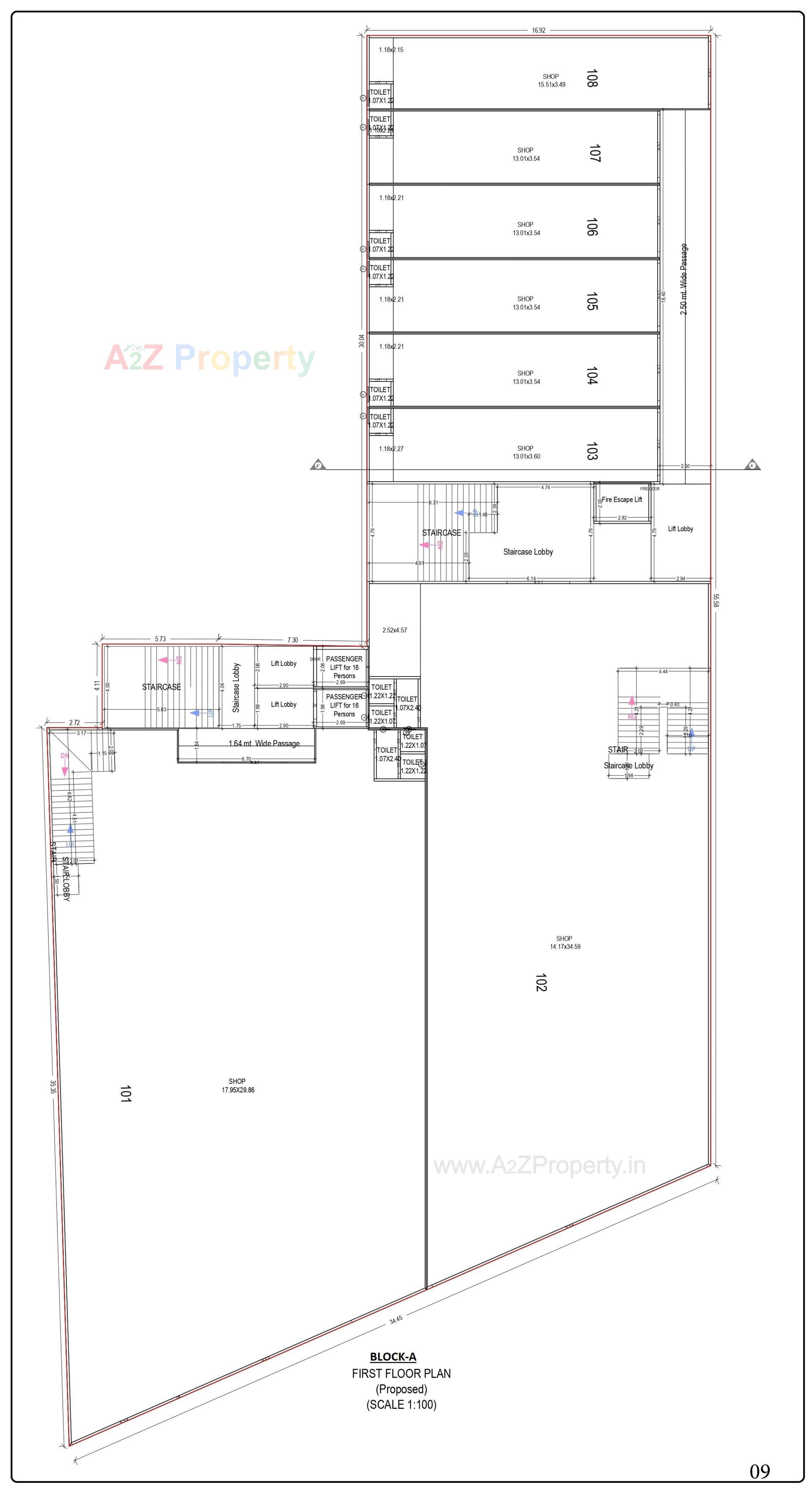 Layout of real estate project Vee Atharv Impression located at Motipura, Sabar Kantha, Gujarat