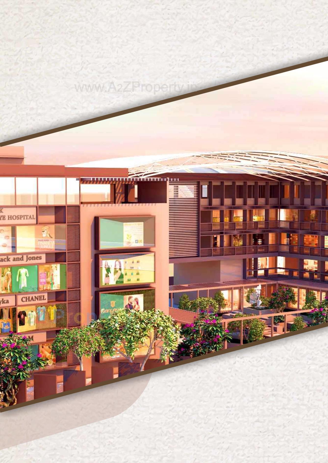 3D Elevation of real estate project Dnc Complex located at Motipura, SabarÂ Kantha, Gujarat