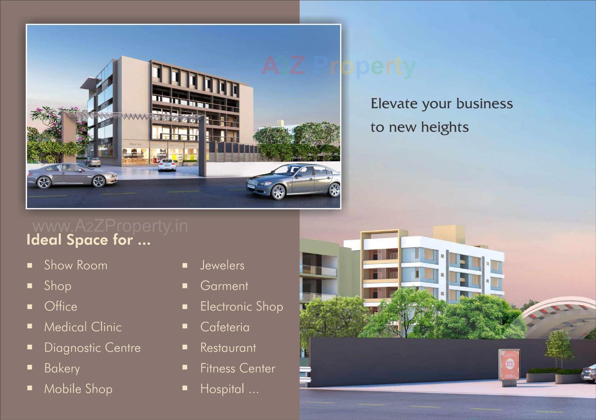 3D Elevation of real estate project Dnc Complex located at Motipura, SabarÂ Kantha, Gujarat