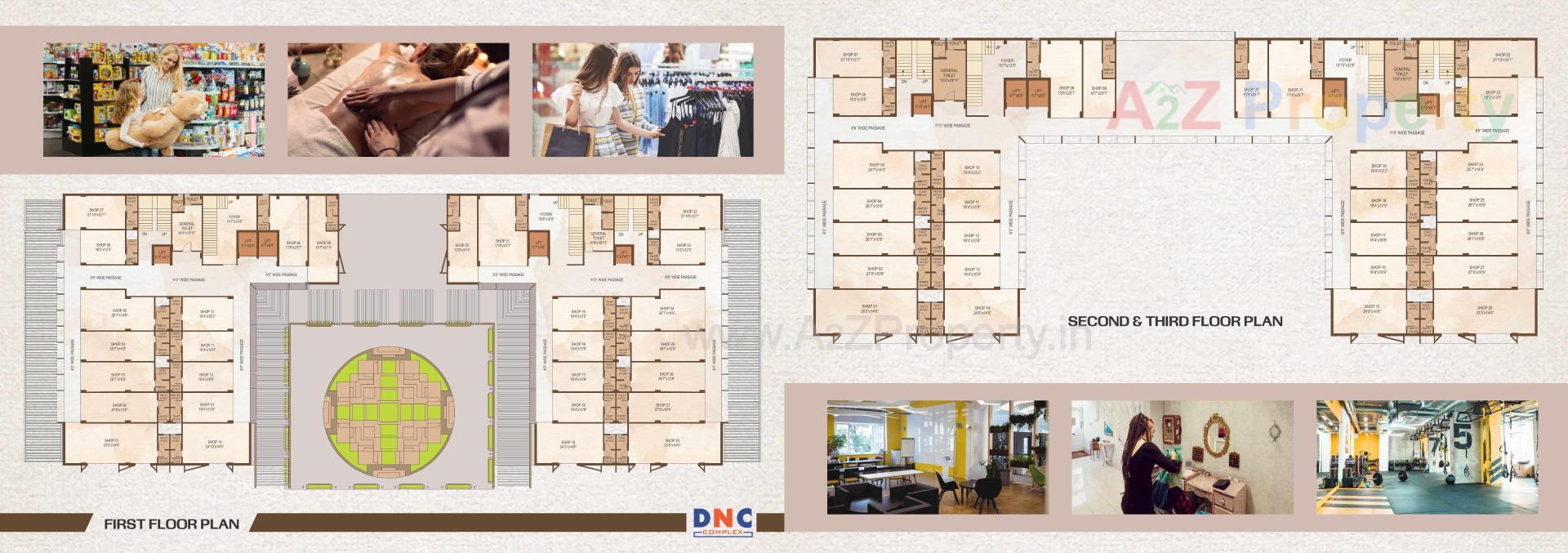 Layout of real estate project Dnc Complex located at Motipura, SabarÂ Kantha, Gujarat