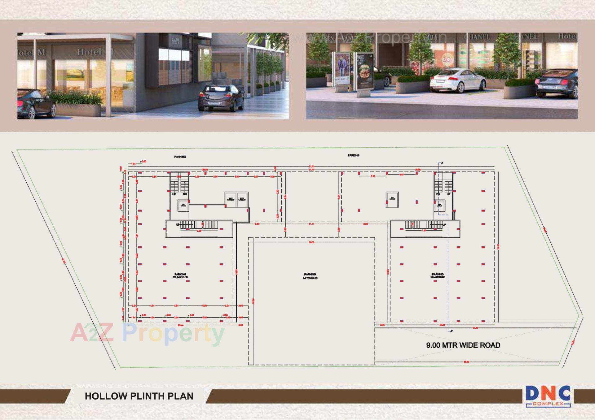 Layout of real estate project Dnc Complex located at Motipura, SabarÂ Kantha, Gujarat