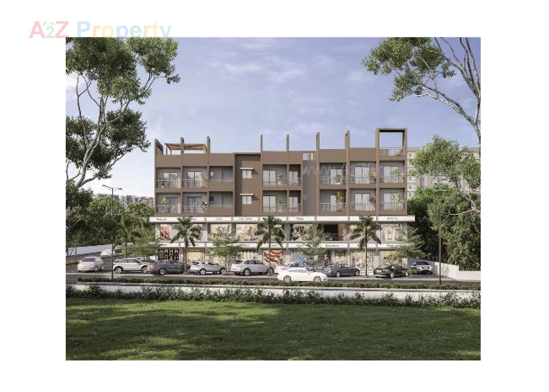 3D Elevation of real estate project Keshavam Crest located at Himatnagar, SabarÂ Kantha, Gujarat