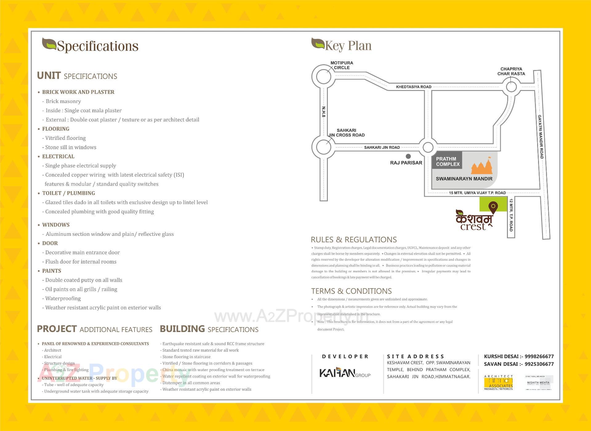  of real estate project Keshavam Crest located at Himatnagar, SabarÂ Kantha, Gujarat