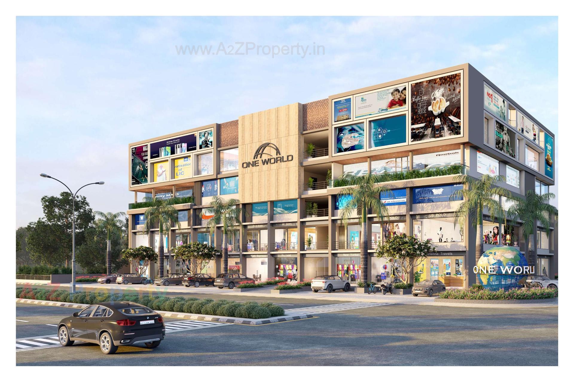3D Elevation of real estate project One World located at Himmatnagar--motipura, SabarÂ Kantha, Gujarat