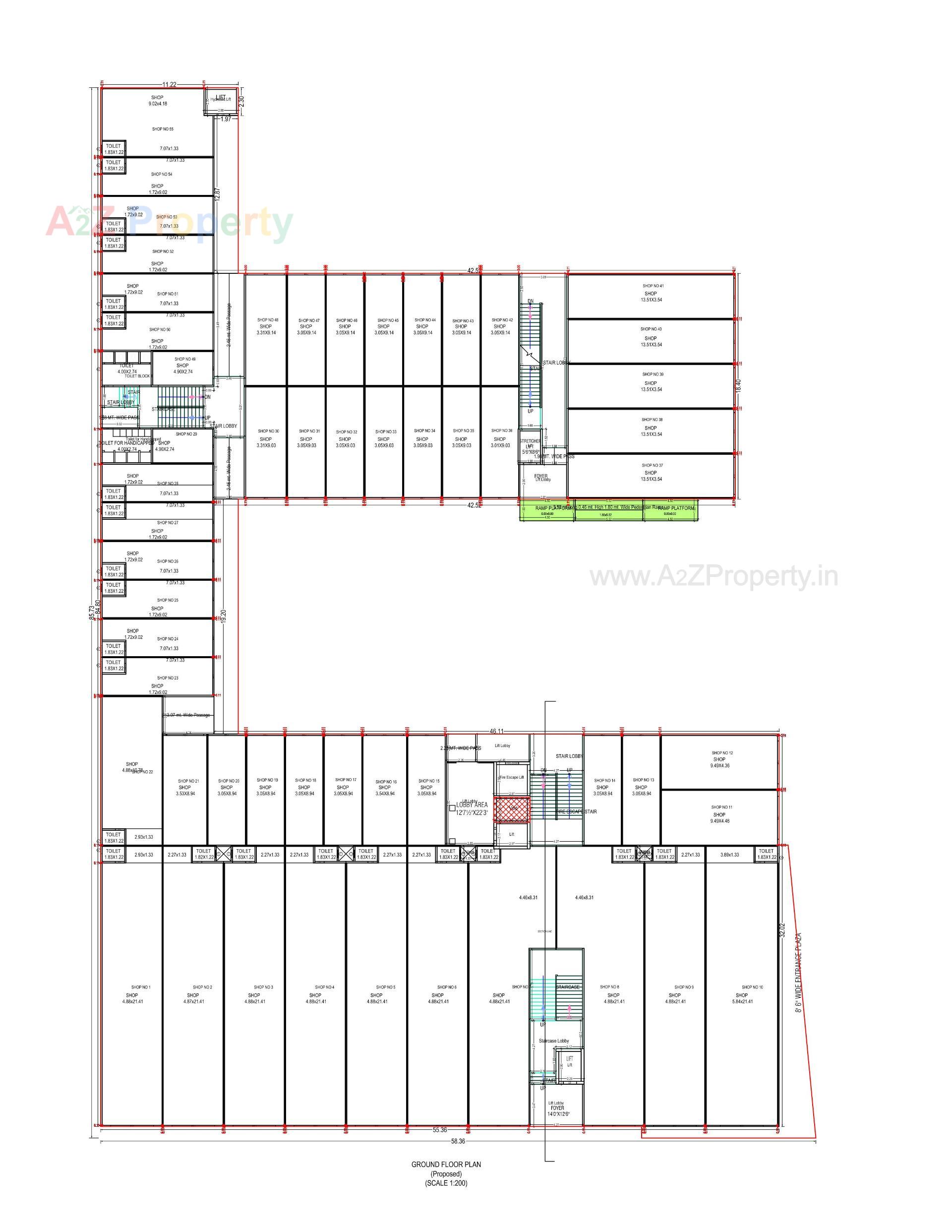 Layout of real estate project One World located at Himmatnagar--motipura, SabarÂ Kantha, Gujarat