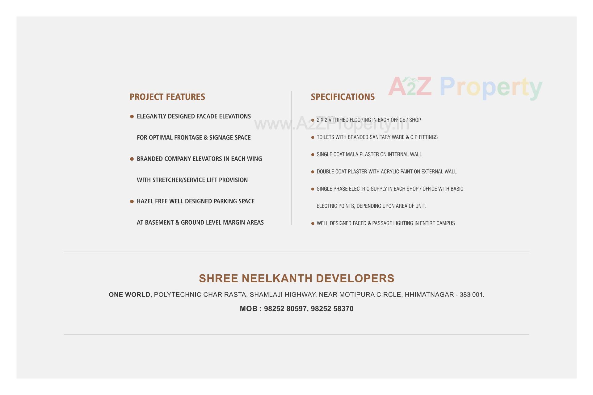  of real estate project One World located at Himmatnagar--motipura, SabarÂ Kantha, Gujarat