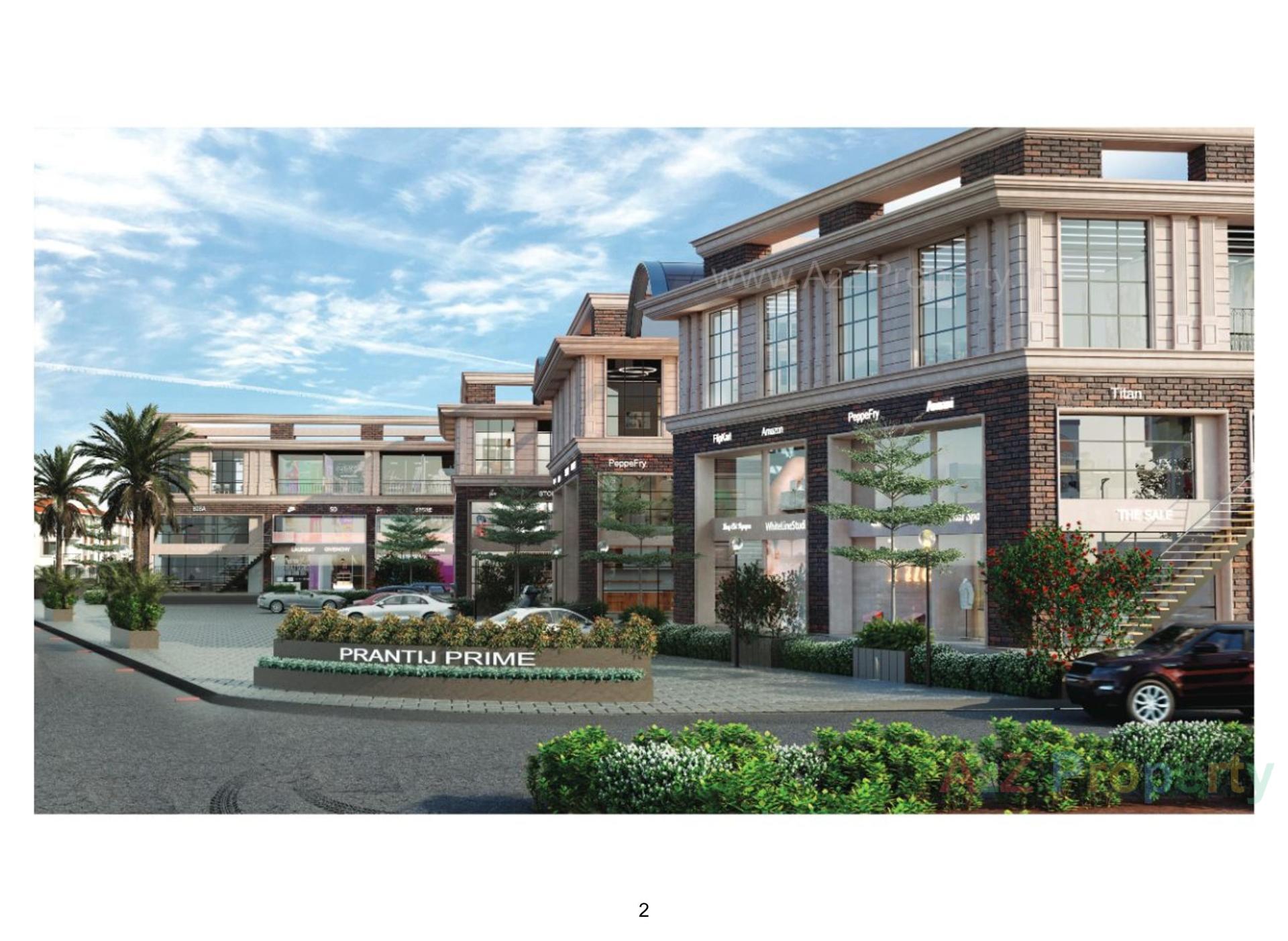 3D Elevation of real estate project Prantij Prime located at Prantij, SabarÂ Kantha, Gujarat