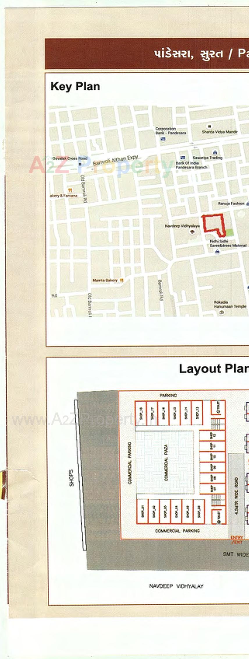 Layout of real estate project 59 Lig (residential)    (mix Type) Of Gujarat Housing Board At Pandesara located at Pandesara, Surat, Gujarat
