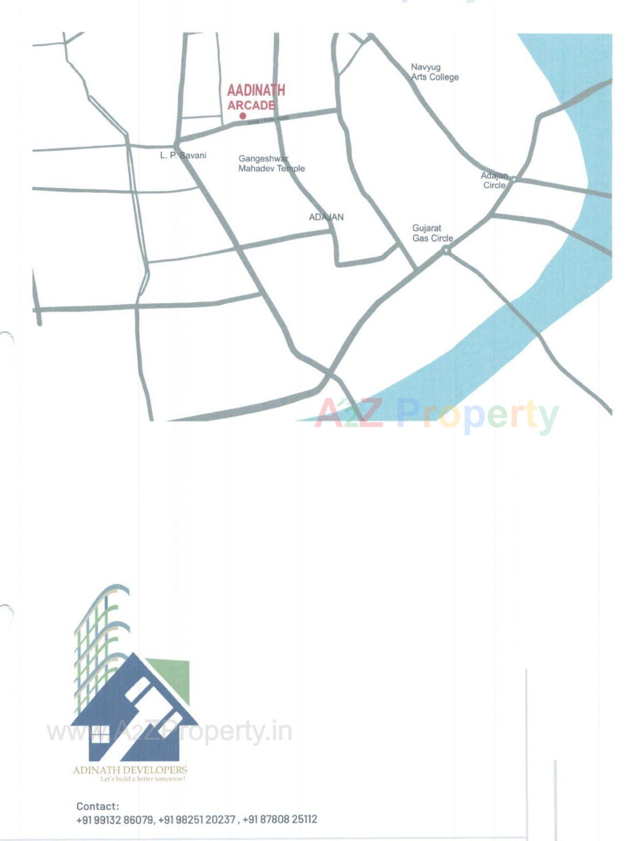  of real estate project Aadinath Arcade located at Adajan, Surat, Gujarat