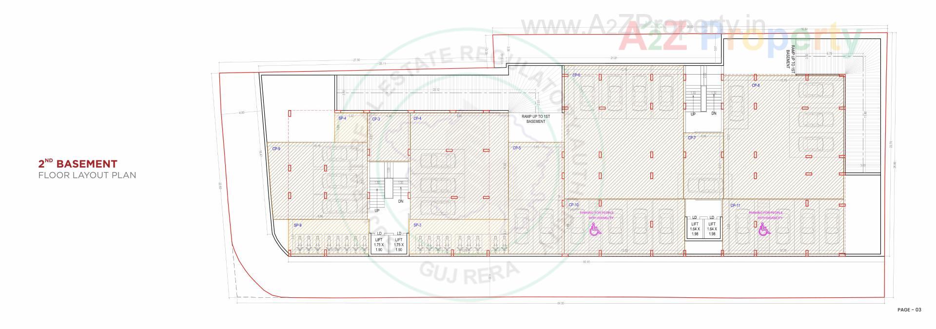Layout of real estate project Aagam City Life located at Umra, Surat, Gujarat
