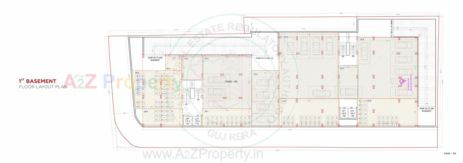 Layout of real estate project Aagam City Life located at Umra, Surat, Gujarat