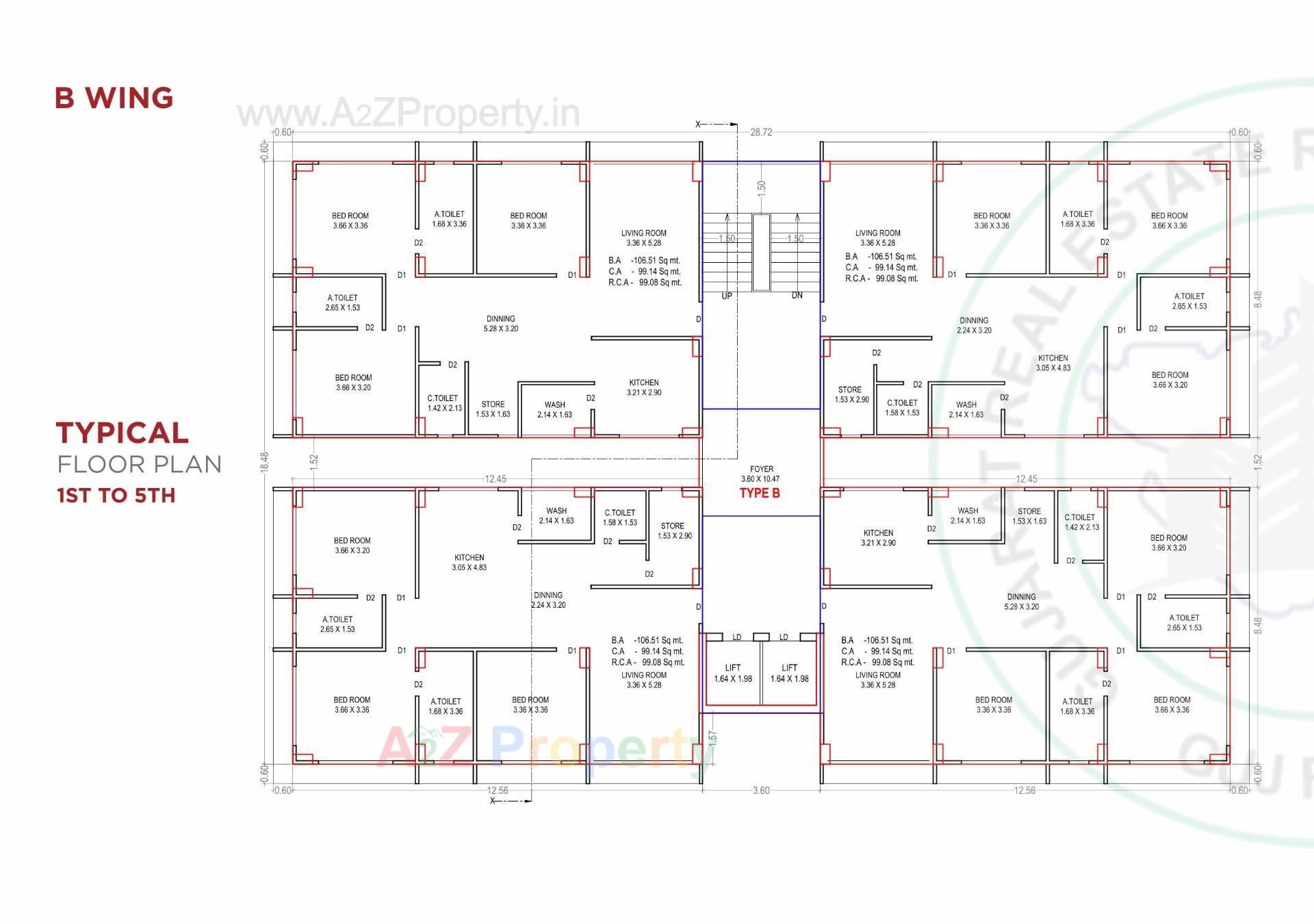 Layout of real estate project Aagam City Life located at Umra, Surat, Gujarat