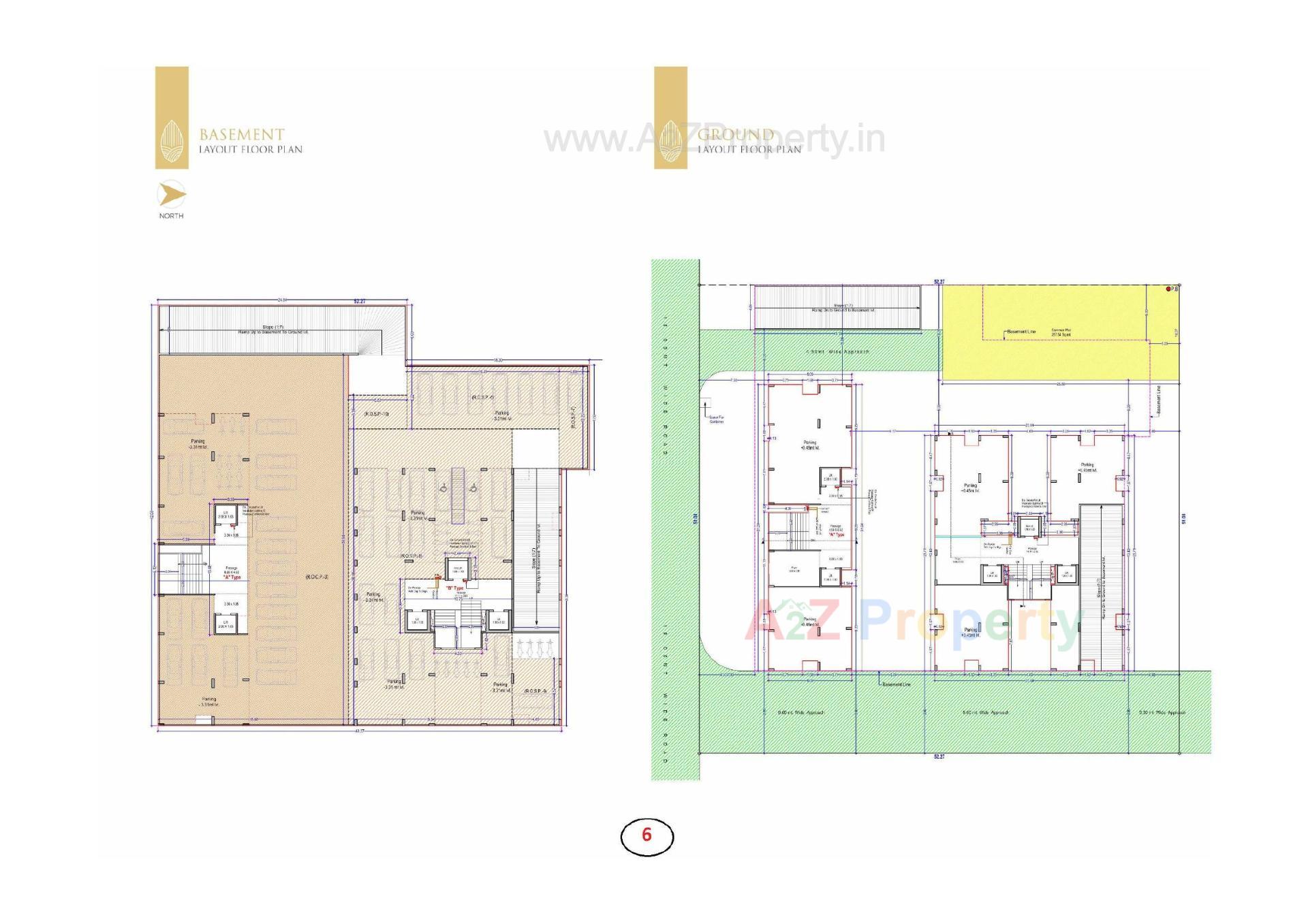 Layout of real estate project Aagam Heights located at Sarsana, Surat, Gujarat