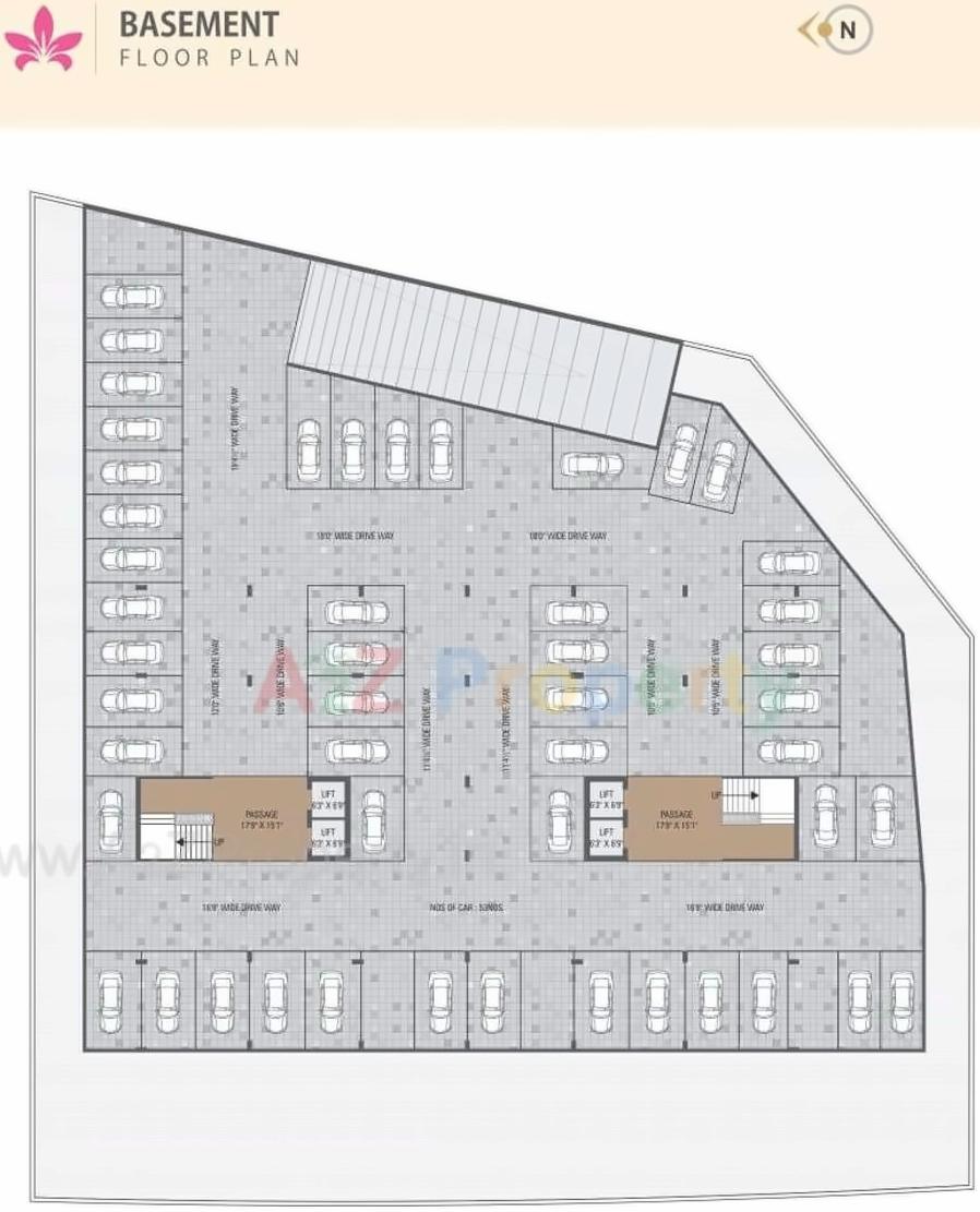 Layout of real estate project Aagam Prestige located at Magdalla, Surat, Gujarat
