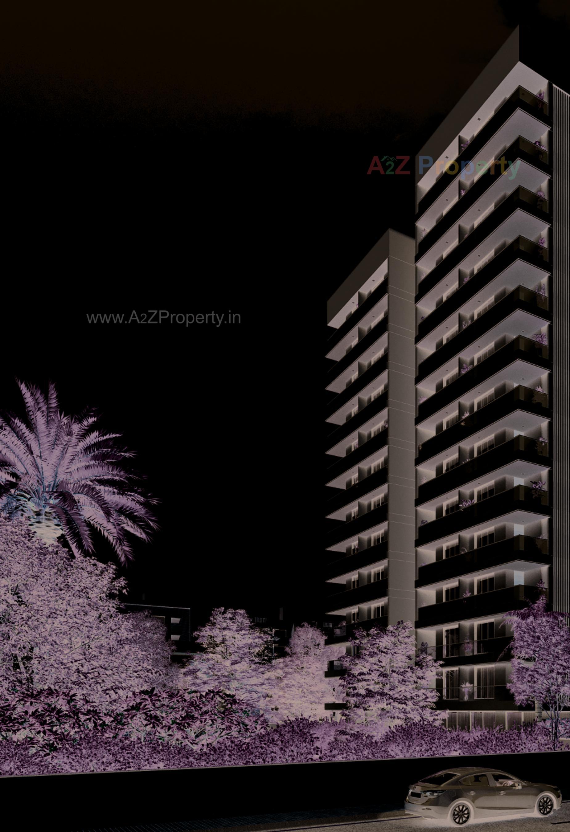 3D Elevation of real estate project Aagam Siddhi located at –vesu, Surat, Gujarat