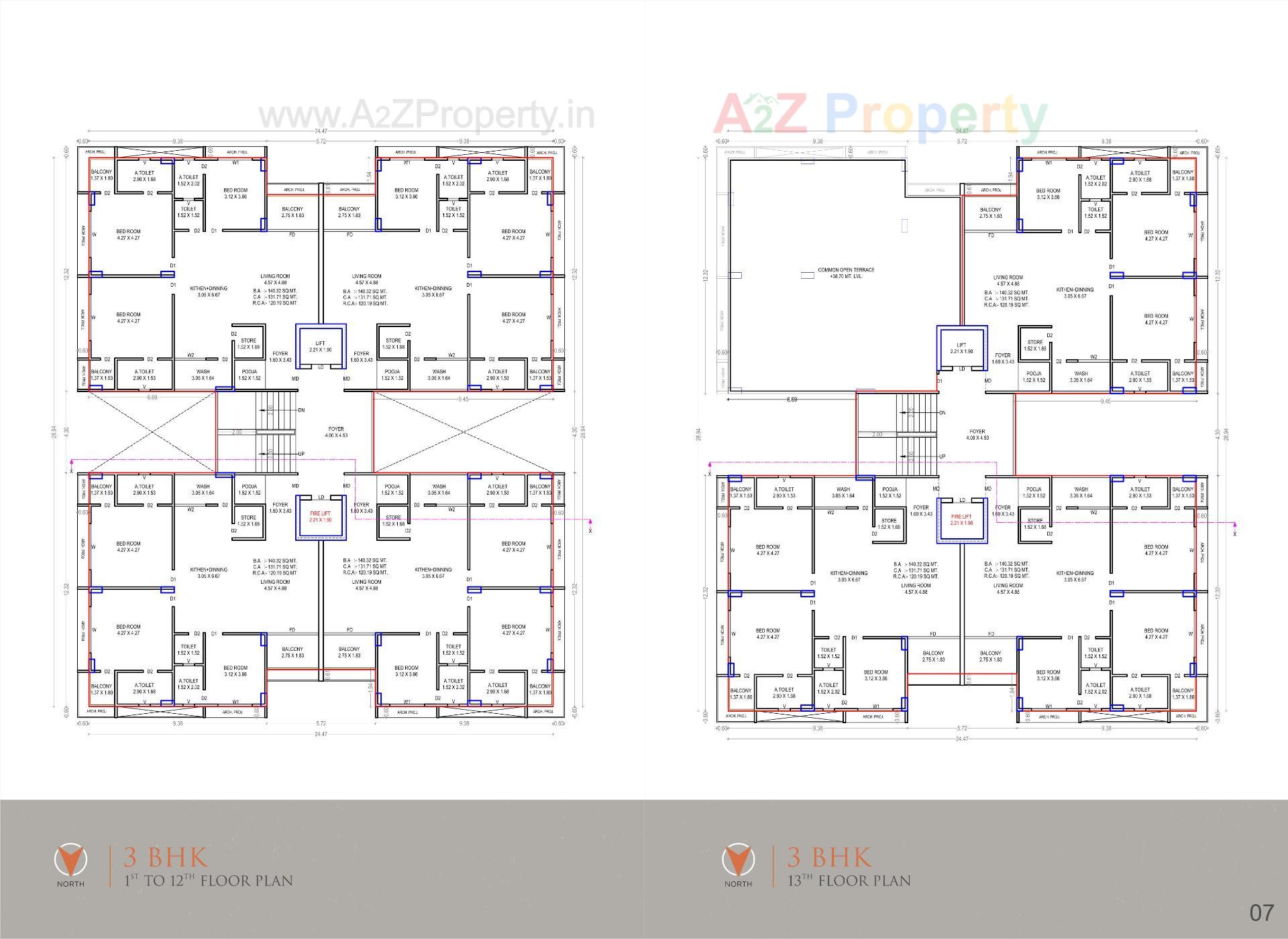 Layout of real estate project Aagam Siddhi located at –vesu, Surat, Gujarat
