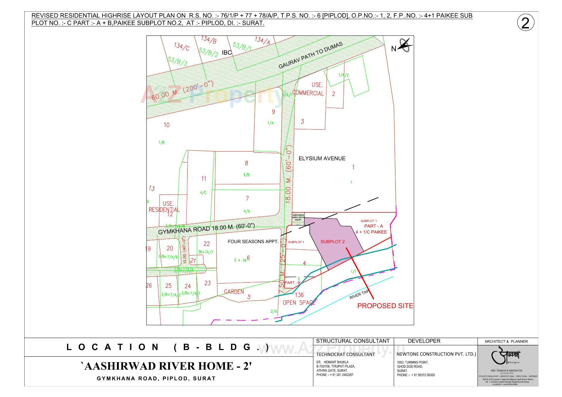  of real estate project Aashirwad River Home located at Surat, Surat, Gujarat