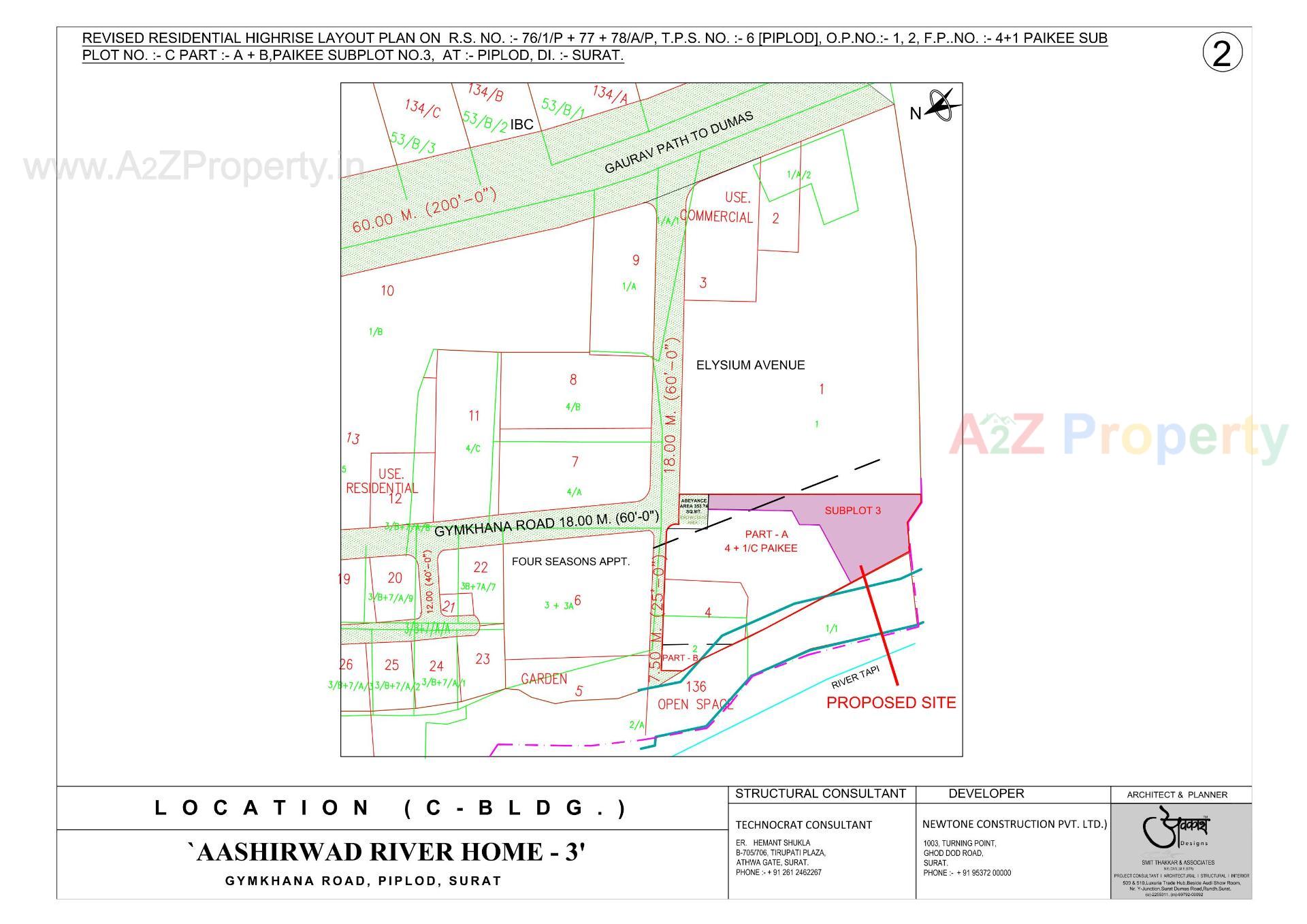  of real estate project Aashirwad River Home located at Surat, Surat, Gujarat