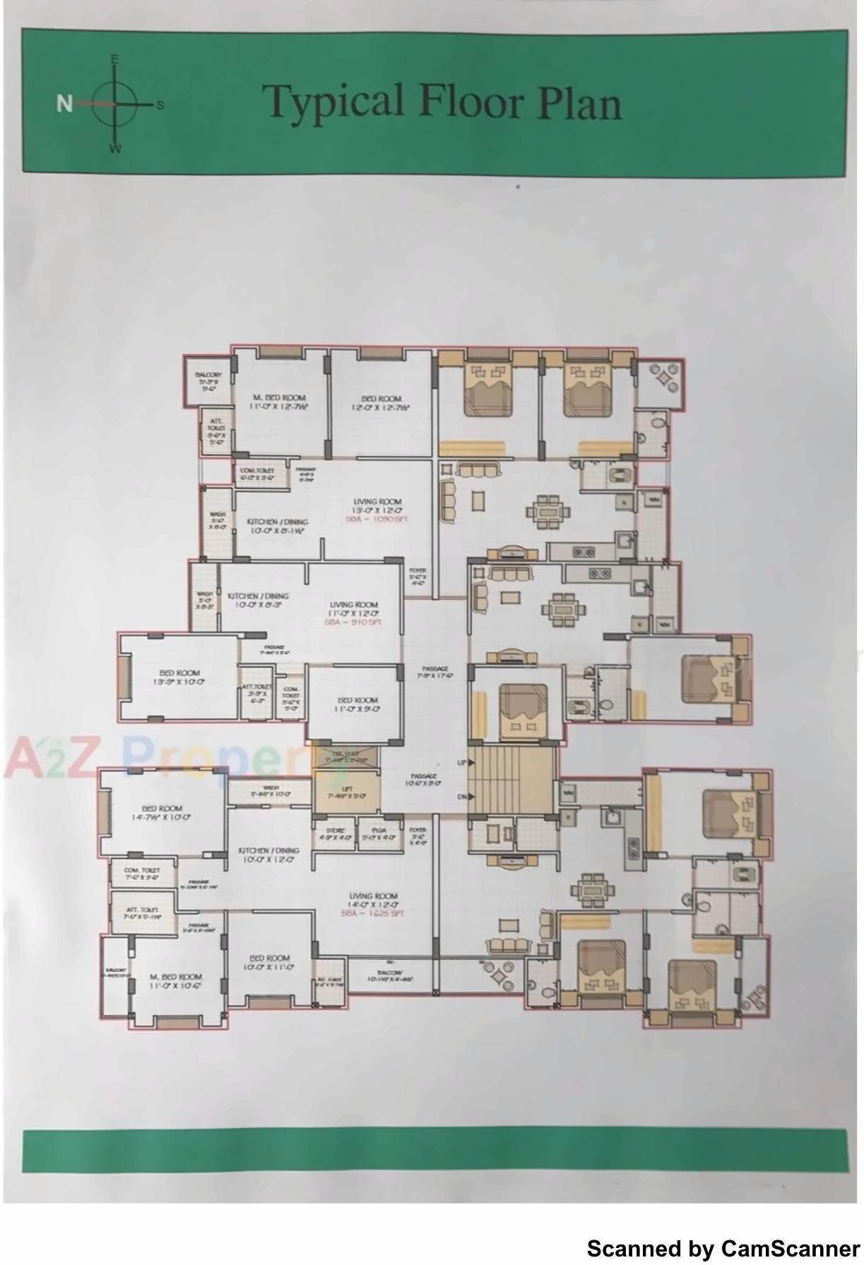 Layout of real estate project Aaviskaar Enclave located at Bamroli, Surat, Gujarat