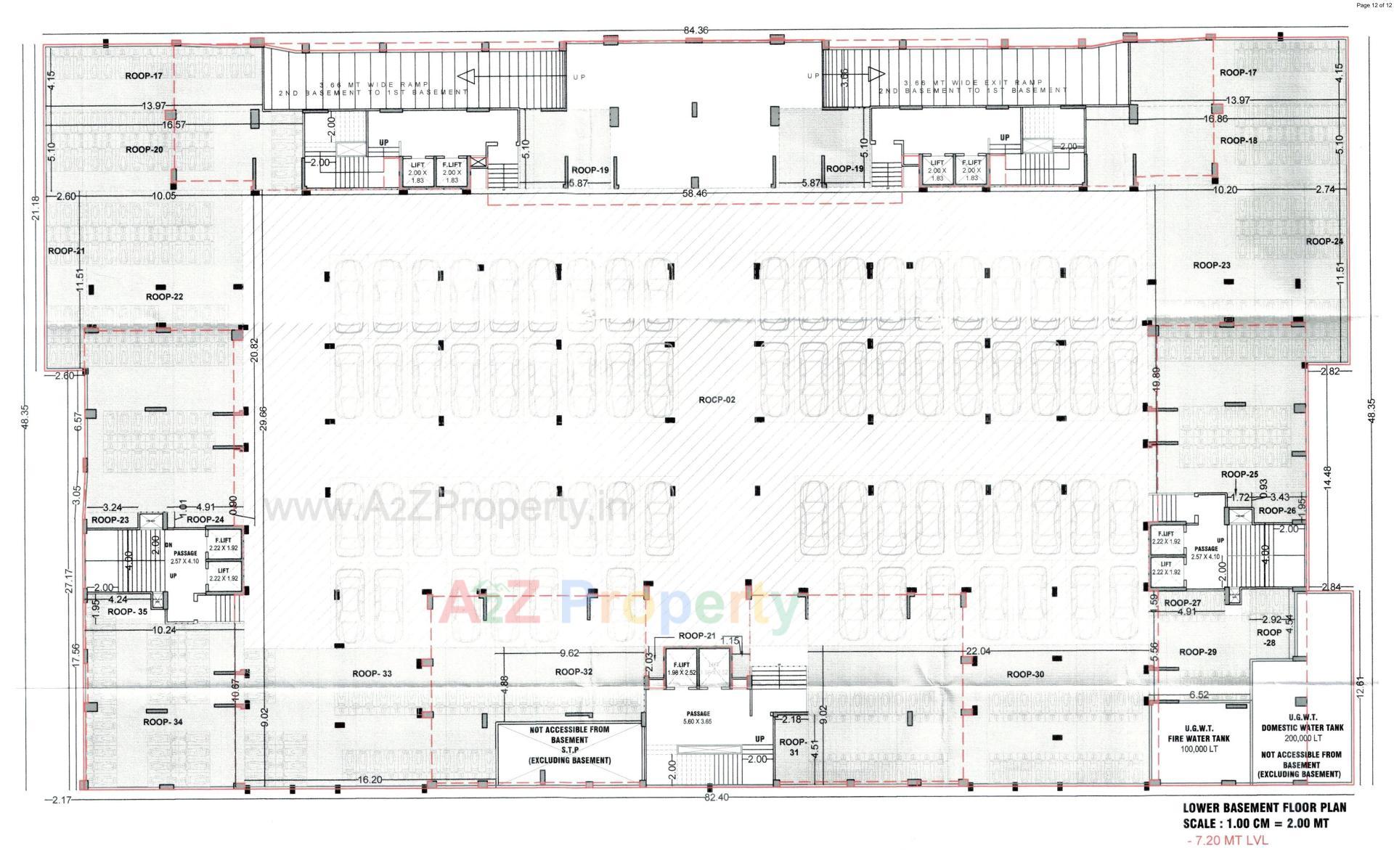 Layout of real estate project Acacia located at Dumas, Surat, Gujarat