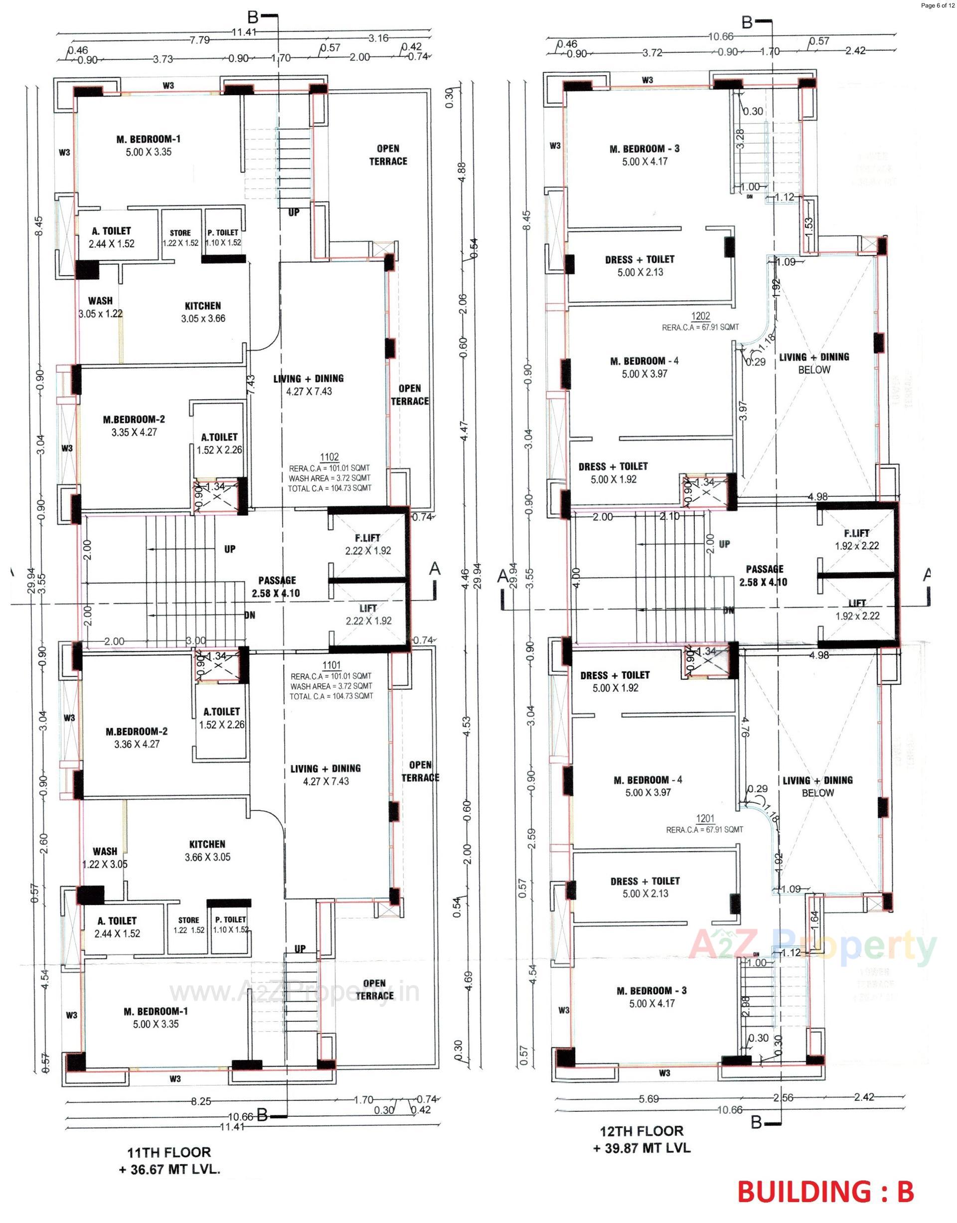 Layout of real estate project Acacia located at Dumas, Surat, Gujarat